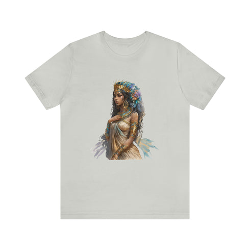 Ancient Egyptian Priestess - Short Sleeve Tee Silver